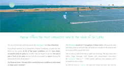 Desktop Screenshot of kitesurfingmannar.com